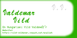 valdemar vild business card